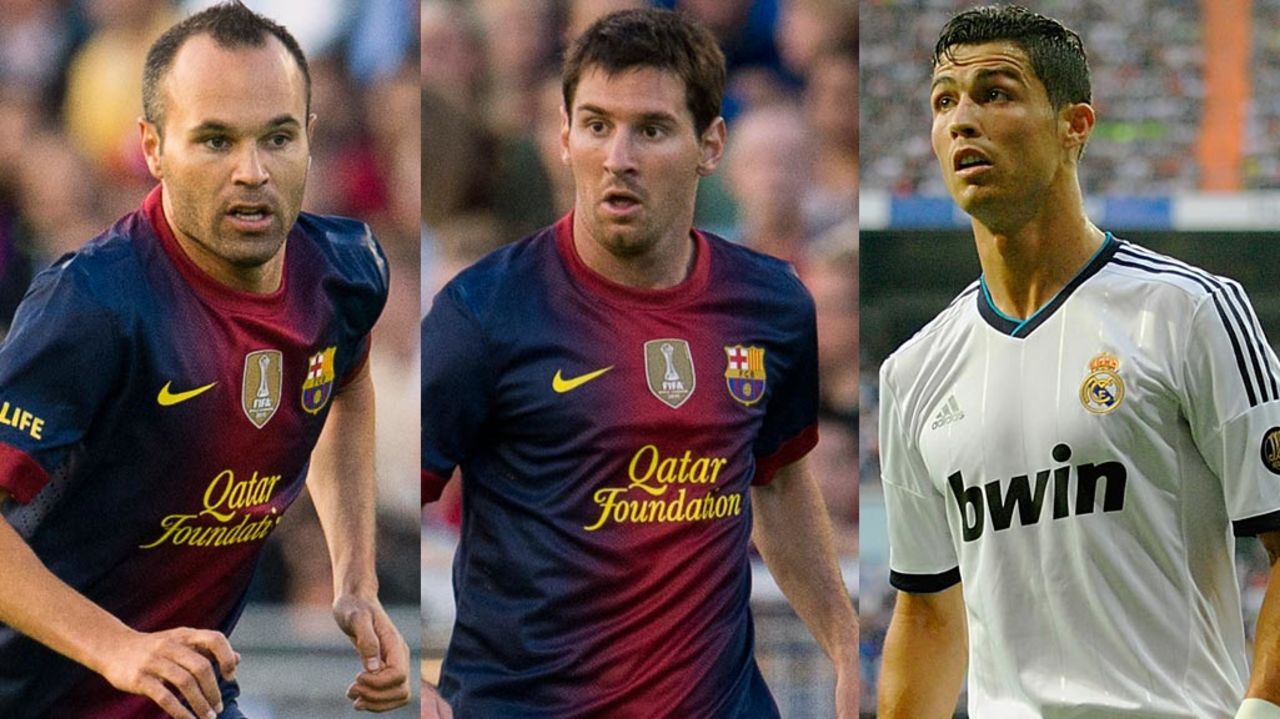 Barcelona's Andres Iniesta, Lionel Messi and Real Madrid's Cristiano Ronaldo were all nominated for the prestigious Balon d'Or award this year. The last time the Barca-Real league monopoly was broken was in 2004 when Rafael Benitez's Valencia won La Liga.