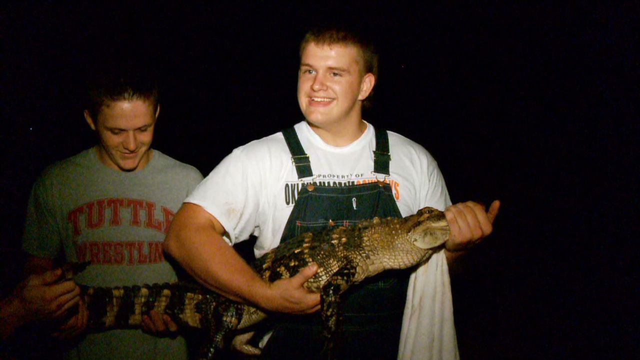 Oklahoma teens find, wrangle alligator | CNN
