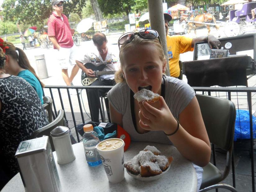 Rosa, 14, checked off beignets from a list of things she wanted to experience during her trip to New Orleans with her grandmother.