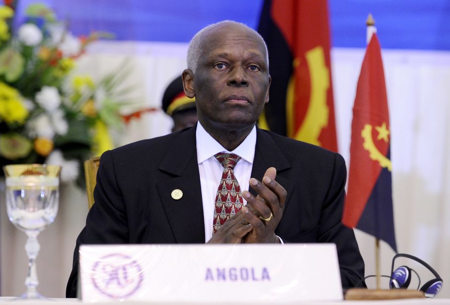 Angolan President Jose Eduardo dos Santos, 70, has been in power since 1979. Analysts expect his party, MPLA, to win Friday's elections.
