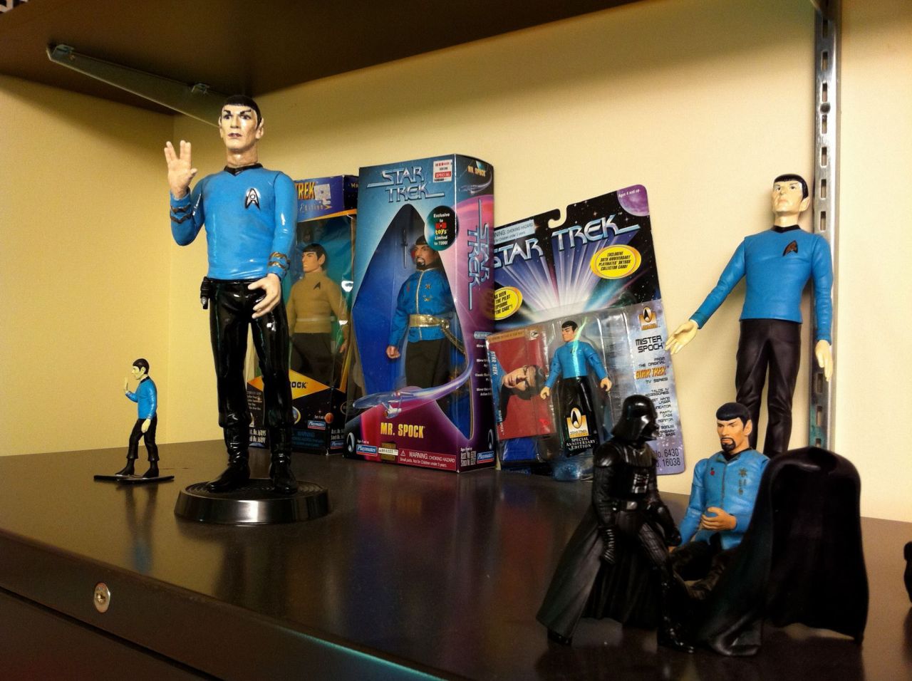 <a href="http://ireport.cnn.com/docs/DOC-830083" target="_blank">Film professor David Tolchinsky</a> has a collection of Spock dolls that he describes as "a cheaper mid-life crisis than collecting Porsches".