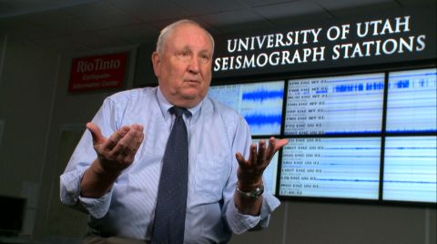 Dr Bob Smith believes a supervolcano eruption under Yellowstone  would cover the western U.S with ash that would also enter the jet stream potentially crippling air travel and the world's food supply.
