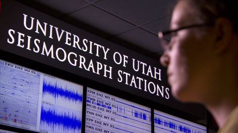 Scientists at the Yellowstone Volcano Observatory at the University of Utah are constantly monitoring the underground supervolcano for ground movements and earthquake activity.