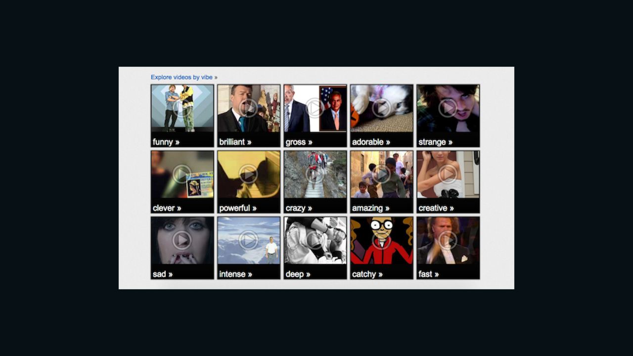 YouTube's new Moodwall tool sorts videos by emotion.