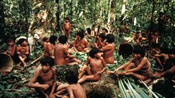 A group of Yanomami people, considered the largest indigenous group in the Americas, seen in a file photo near Demini, Brazil.