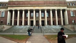 Widener Memorial Library at Harvard University in Cambridge, MA. 