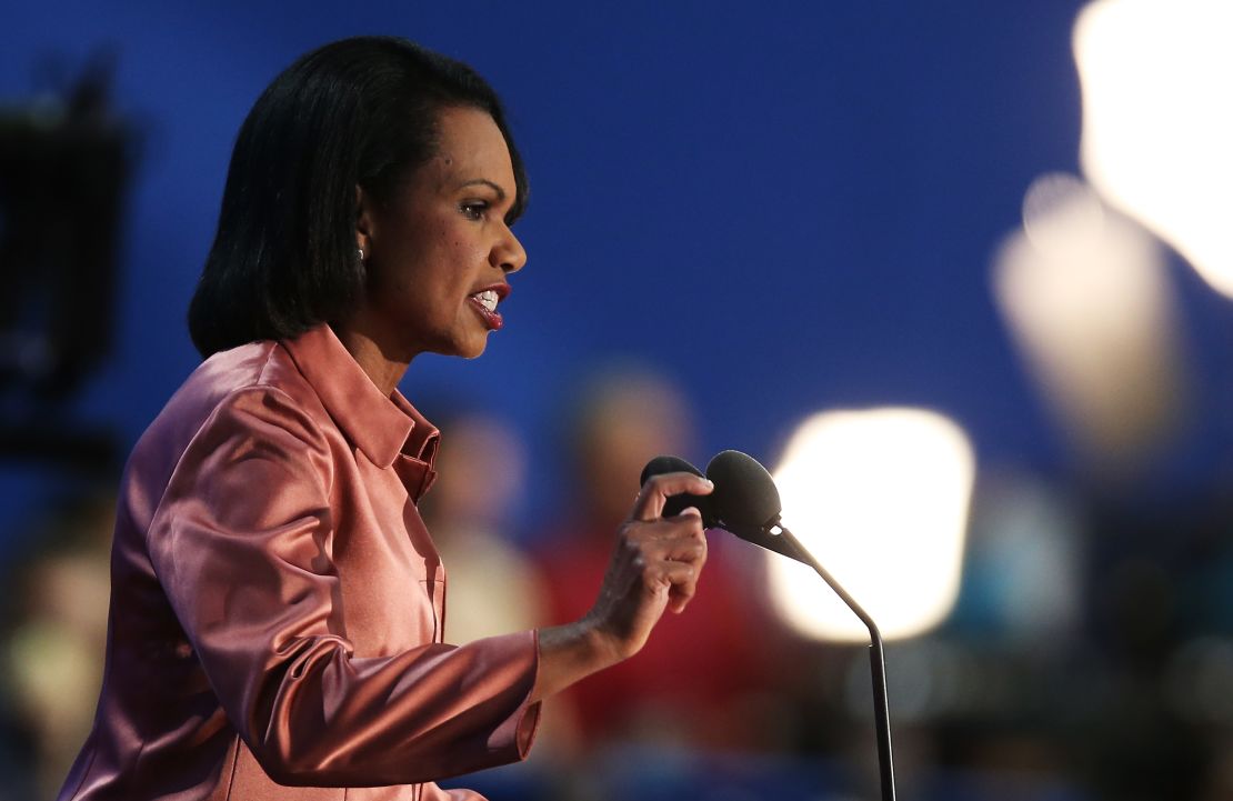 Former US Secretary of State Condoleezza Rice