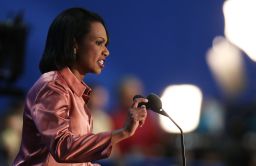 Former U.S. Secretary of State Condoleezza Rice in 2012. She has recently recorded "Amazing Grace" with violinist Jenny Oates Baker.