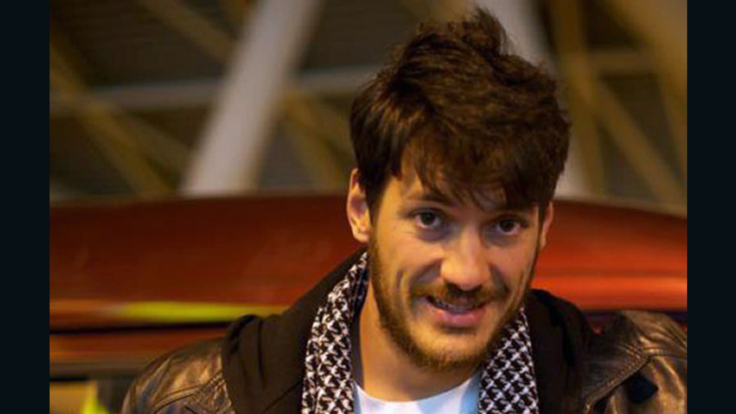 Freelance photographer Austin Tice pictured in Cairo in March 2012.