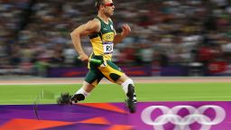 Due to the Paralympics' classification rules, South Africa's double amputee "Blade Runner" Oscar Pistorius can line up against runners with only one prosthetic leg. 