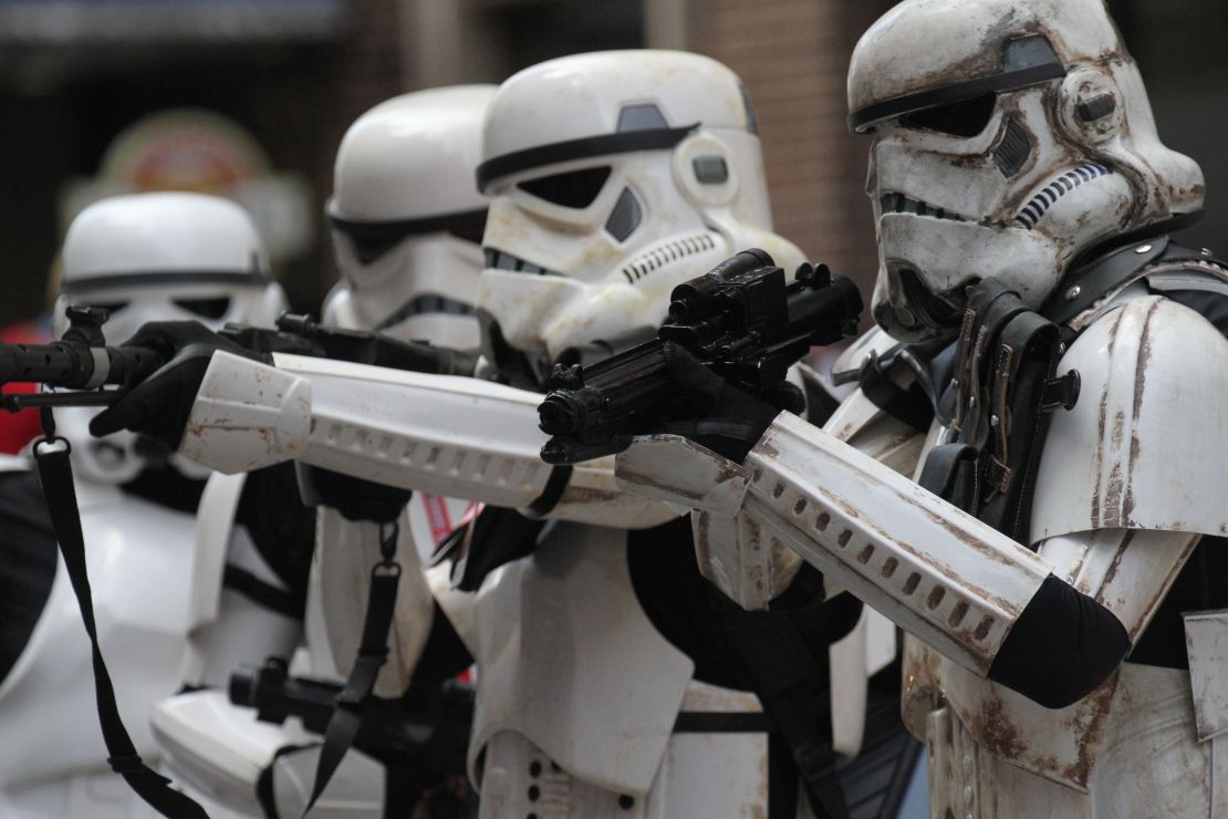 Members of the 501st in the Dragon Con parade.