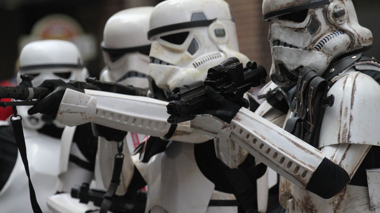 Members of the 501st in the Dragon Con parade.