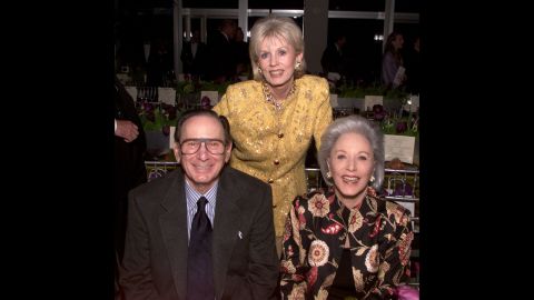 Hal David and his wife, Eunice David (right), pose with Joan Hotchkis at the opening night gala of the Alvin Ailey American Dance Theater in Los Angeles in March 2001.