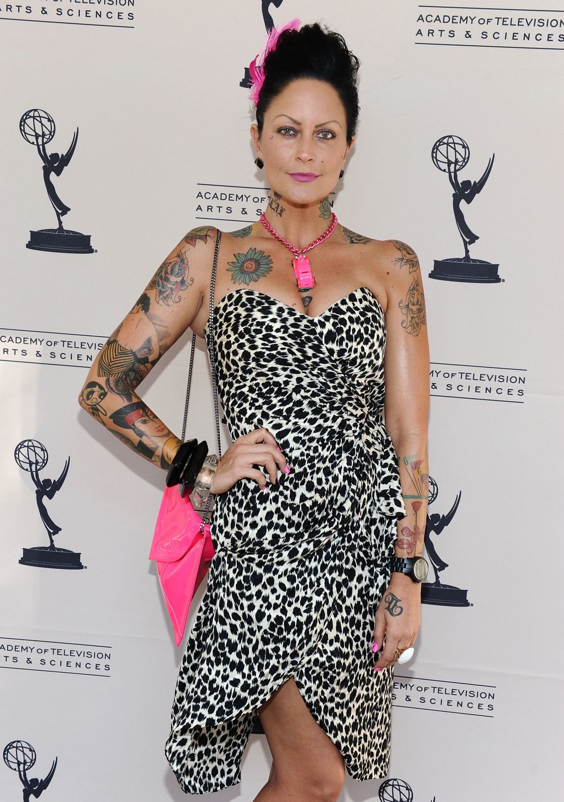 Costume designer Mandi Line attends an Academy of Television Arts & Sciences reception in Los Angeles.