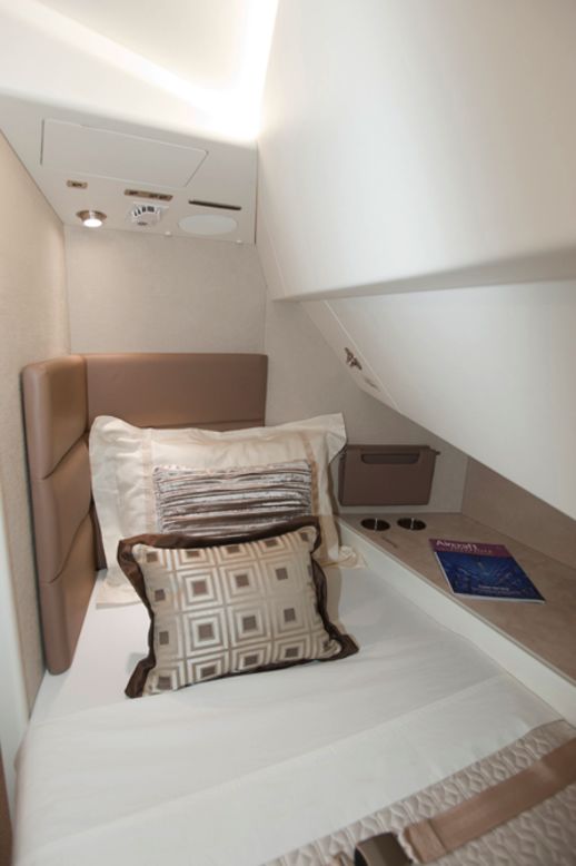 The Aeroloft sleeping area fitted on VIP BBJ 747-8 aircraft was installed by Boeing Global Transport & Executive Systems (GTES) in Kansas.