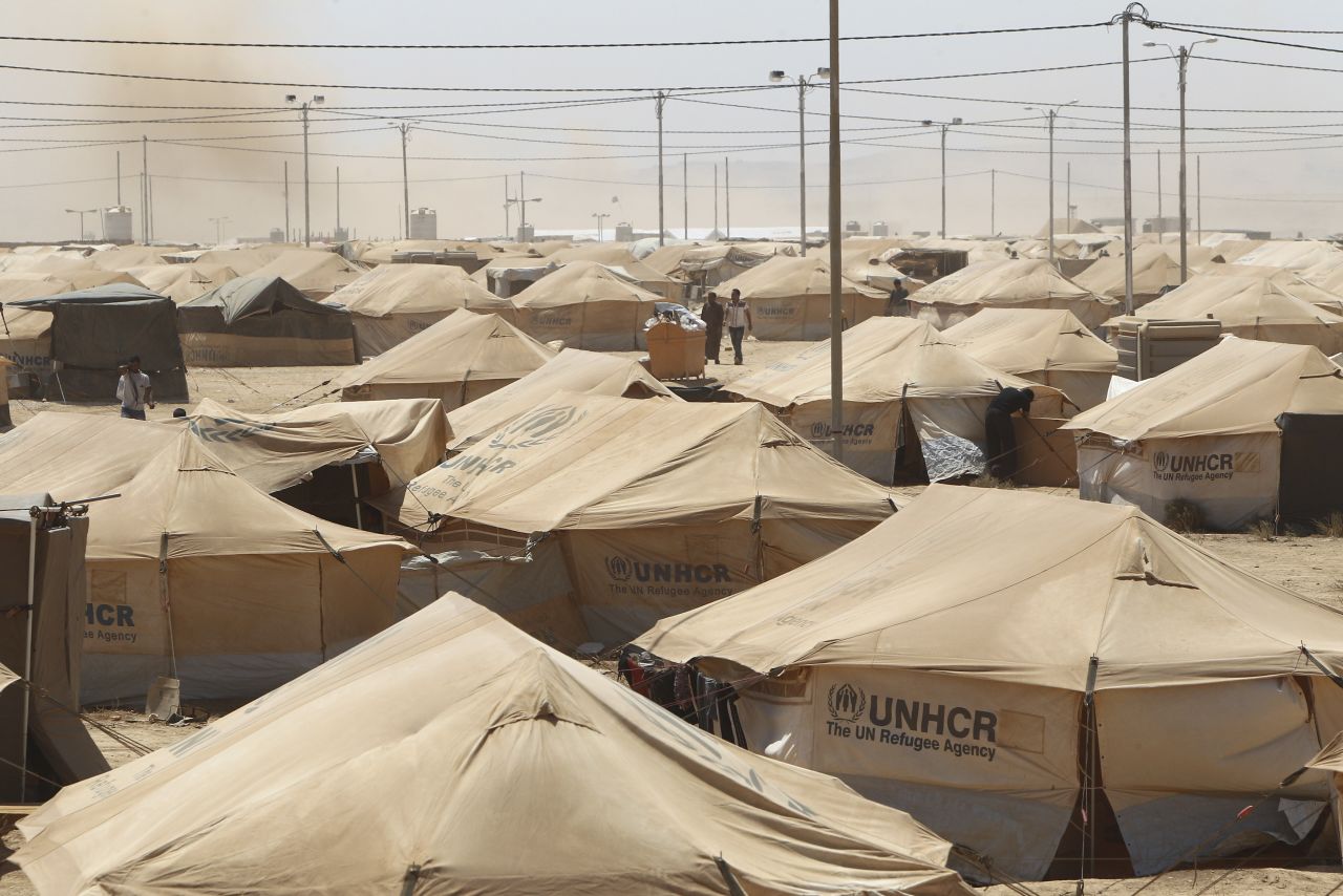The camp was opened less than a month ago to accommodate the growing number of refugees arriving in Jordan since the Syrian uprising began 18 months ago.