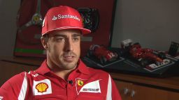 Ferrari's Fernando Alonso talks ahead of Monza _00005307