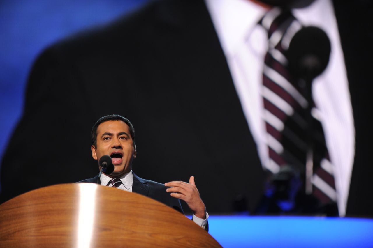 Kal Penn, actor and former associate director in the White House Office of Public Engagement, on Tuesday took a shot at Clint Eastwood's "invisible chair" improv -- from the Republican National Convention last week -- during his address to the DNC.