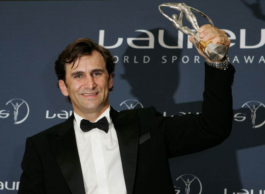 Zanardi was honored for his incredible comeback at the Laureus World Sports awards in 2005.