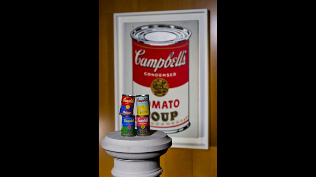 Campbell's has produced four specially-designed labels reflecting Warhol's pop art style.