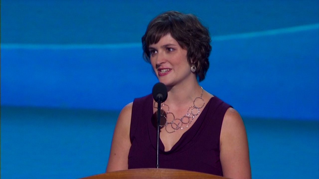 Sandra Fluke speaks at the Democratic National Convention. The conservative blogosphere went mad, David Frum says.