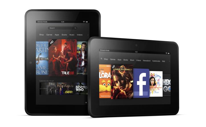 There's a lot more competition now, but Amazon's Kindle Fire was the first tablet to dent iPad's dominance with its smaller size and lower price tag. The new 7-inch Kindle Fire HD costs $199, while a bigger, 8.9-inch Fire HD sells for $299.