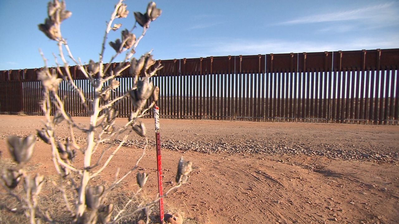 A border fence in Arizona.