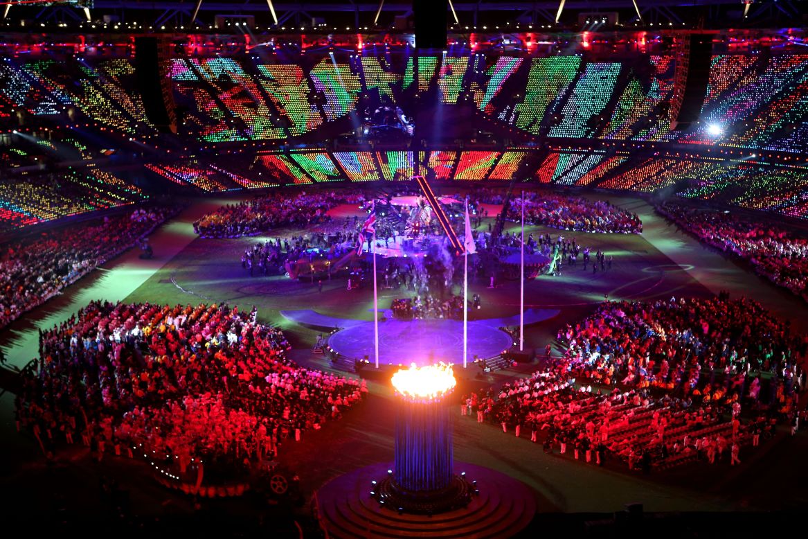 A general view during the closing ceremony.