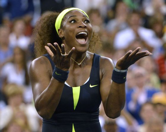 Serena Williams of the United States celebrates defeating Victoria Azarenka of Belarus 6-2, 2-6, 7-5 in the 2012 U.S. Open women's singles final on Sunday, September 9, in New York. <a href="index.php?page=&url=http%3A%2F%2Fwww.cnn.com%2F2012%2F08%2F28%2Fworldsport%2Fgallery%2Fus-open-tennis%2Findex.html">See more U.S. Open action here</a>.