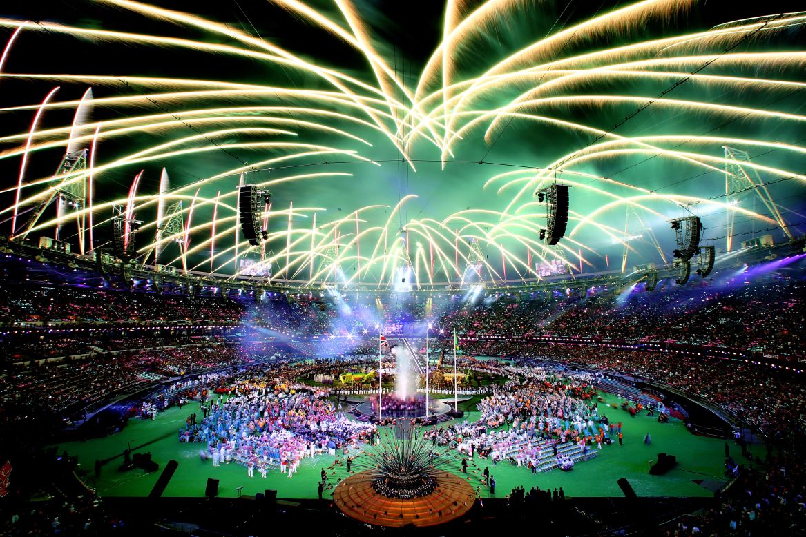 Fireworks light up the stadium during the closing ceremony of the London 2012 Paralympic Games at Olympic Stadium on Sunday, September 9. <a href="http://www.cnn.com/2012/08/28/world/gallery/paralympics-best/index.html">Check out the best photos of the Paralympic Games here</a>.