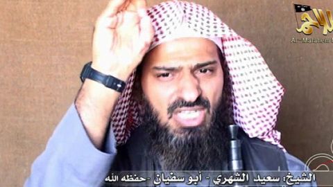 A screen shot of a video shows Al-Qaeda's Said al-Shihri on October 6, 2010.