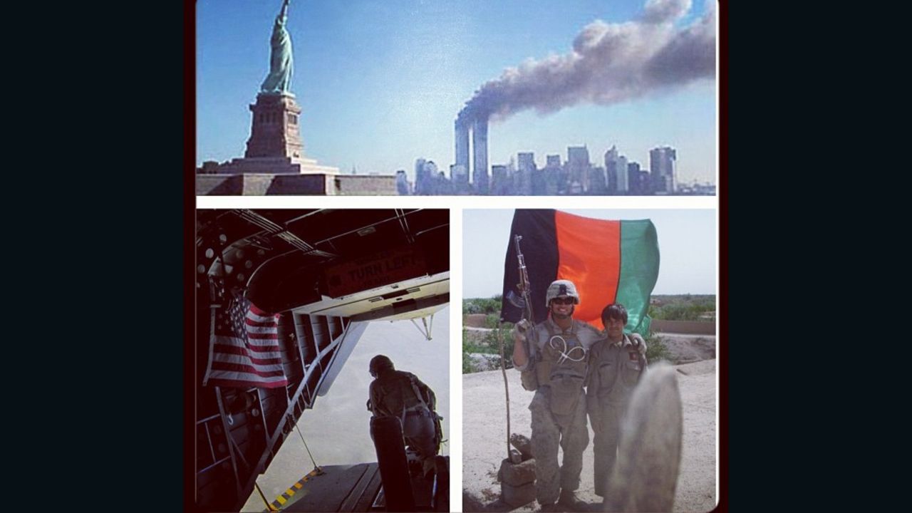 Former Marine Ray Graziano posted this 9/11 memorial photo on Instagram