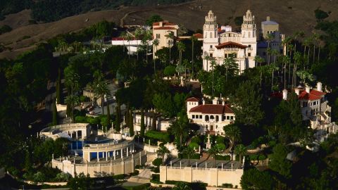 Hearst Castle is threatened by a wildfire.