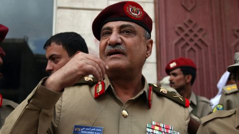 Maj. Gen. Mohammed Nasser Ahmed is shown in April. The bombing marks the second time he was targeted, an official said.