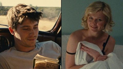 "On the Road's" Garrett Hedlund and Kirsten Dunst have been <a href="http://www.justjared.com/2012/06/11/kirsten-dunst-garrett-hedlund-watermelon-walk/" target="_blank" target="_blank">spotted out together</a> since filming the 2012 drama based on Jack Kerouac's novel. Hedlund plays Dean Moriarty in the movie, while Dunst plays Dean's second wife, Camille.