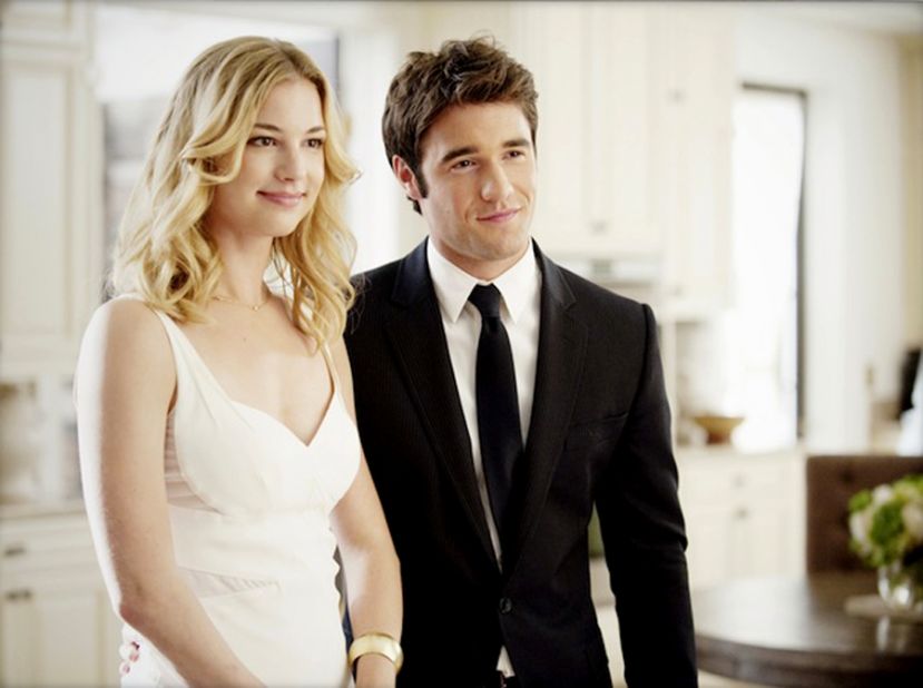 It's not exactly smooth sailing for Emily and Daniel on ABC's "Revenge," but the actors who play them, Emily VanCamp and Josh Bowman, <a href="http://www.usmagazine.com/celebrity-news/news/emily-vancamp-dating-revenge-costar-josh-bowman-201473" target="_blank" target="_blank">get along just fine off-screen</a>.