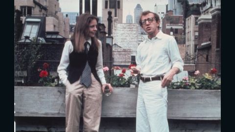 Woody Allen and Diane Keaton dated briefly before entering into a professional relationship in the early 1970s. The pair produced eight films together over two decades. Their most famous pairing, "Annie Hall" (1977), won four Academy Awards, including best picture, best actress for Keaton and best director for Allen.