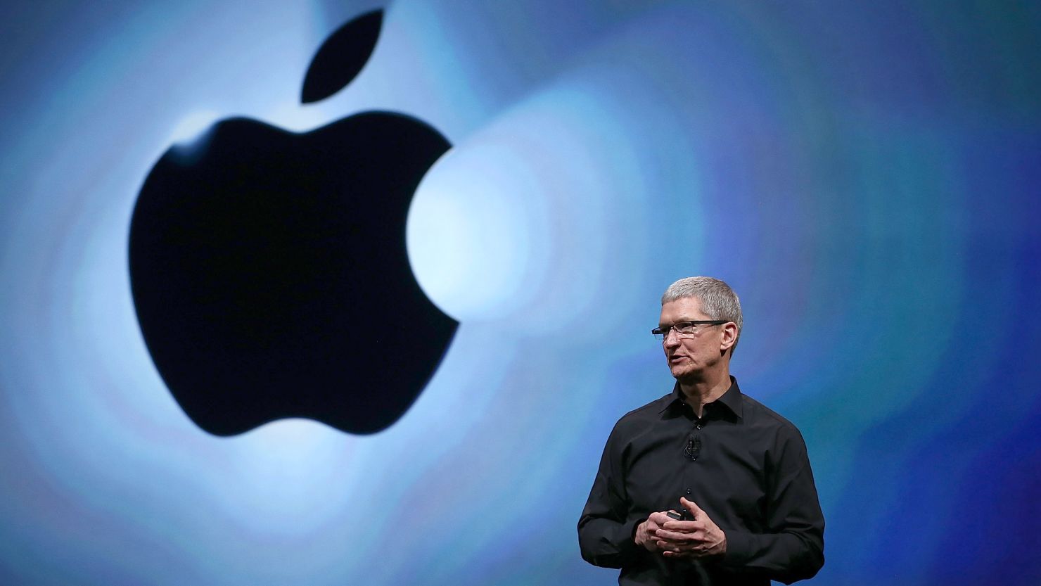 Apple CEO Tim Cook speaks during last month's launch of the iPhone 5 in San Francisco. 
