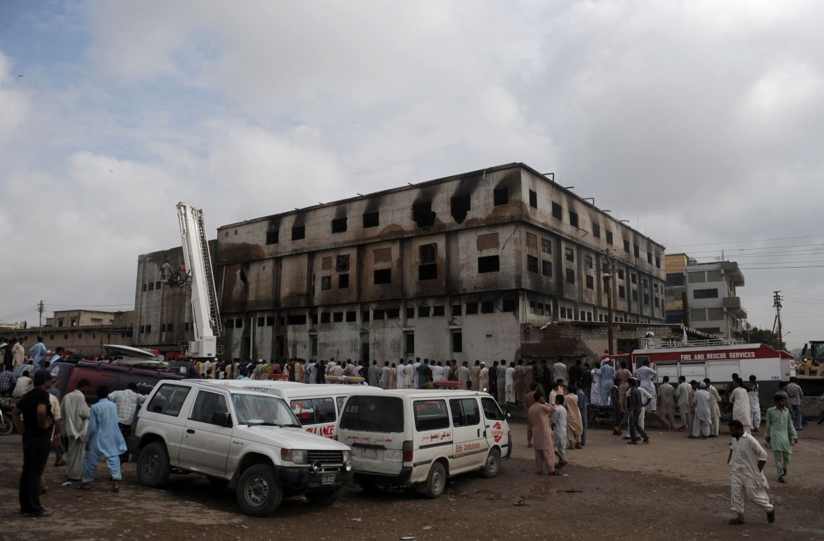 Police in Karachi filed a murder case Wednesday against the owners of a garment factory where a fire killed at least 258 people in the country's worst ever industrial disaster, officers said.