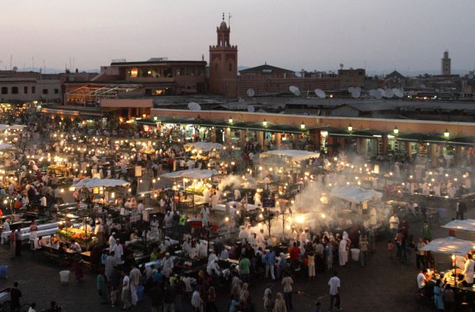 Soak up the souks and Marrakech's vibrant square, where food vendors set up a feast for the eyes in the evening.