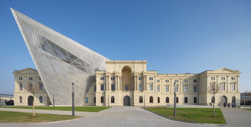 Daniel Libeskind's redesign for the Military History Museum in Dresden is his favorite work. 