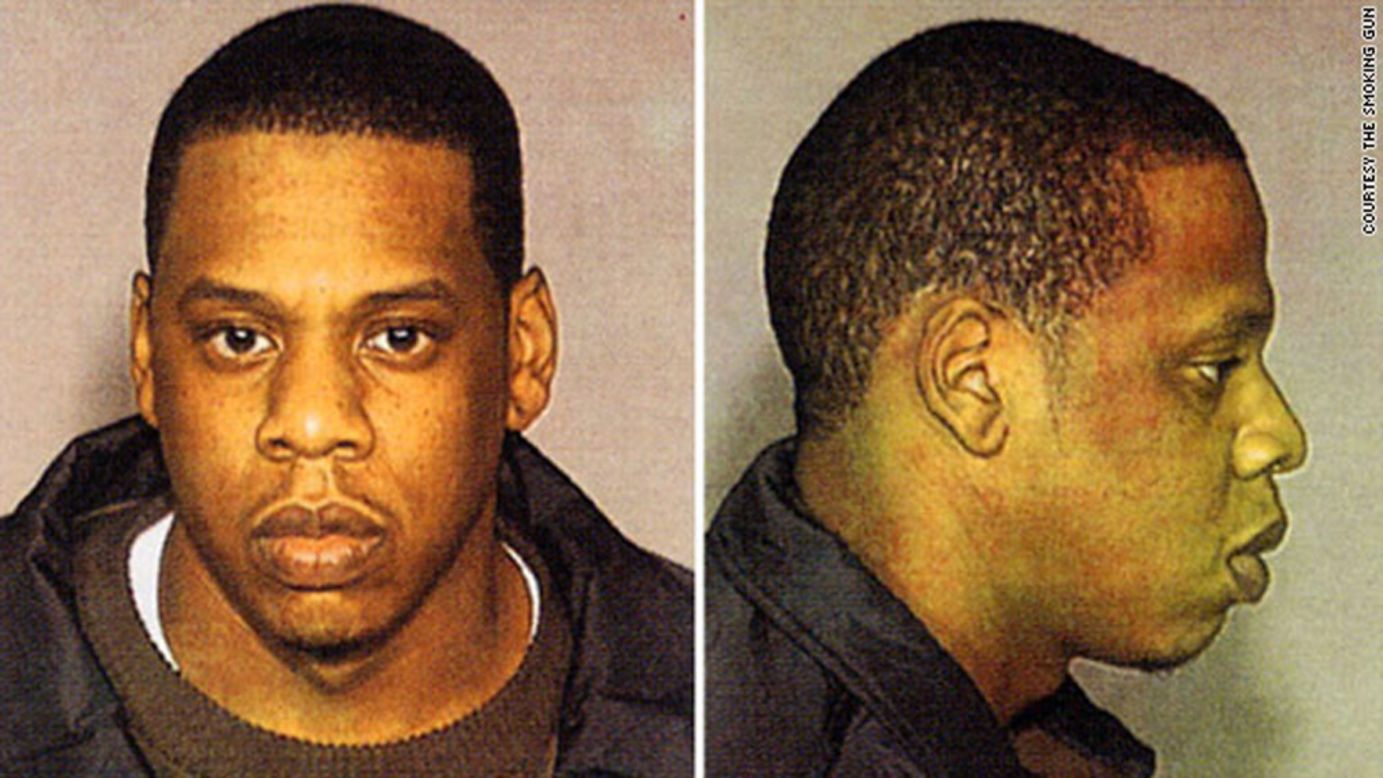 Rapper Jay Z was arrested in 1999 for allegedly stabbing a record executive in a New York nightclub. He pleaded guilty in 2001 and was sentenced to three years of probation. 