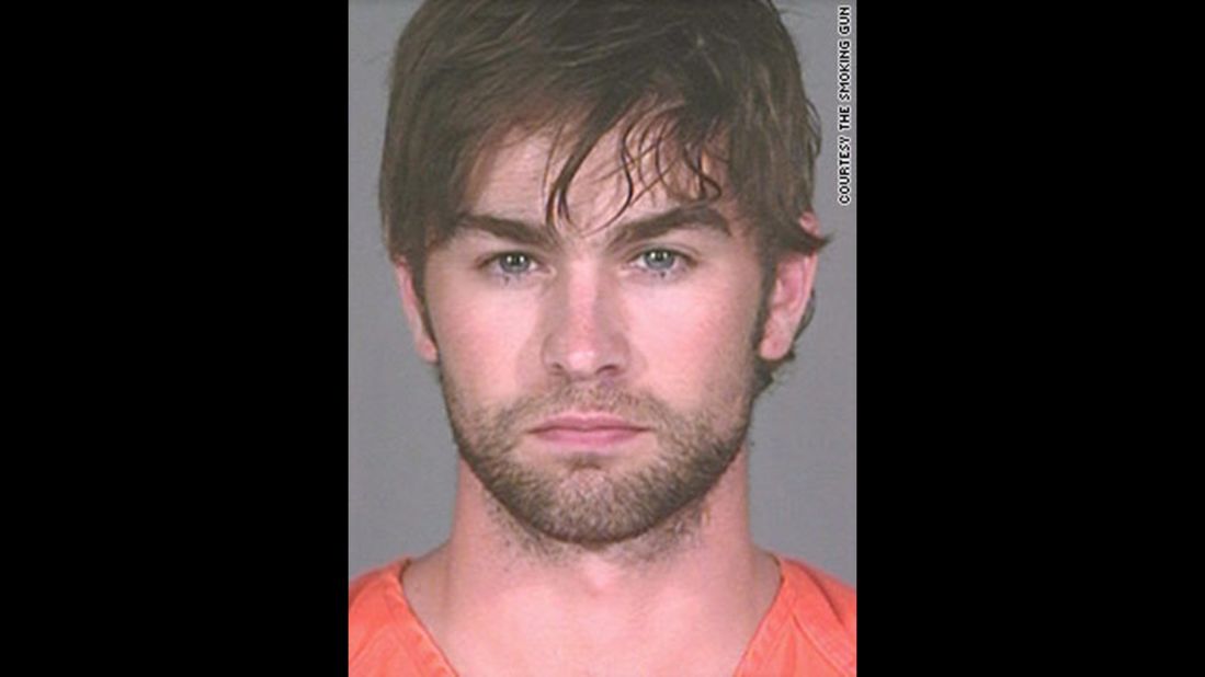 "Gossip Girl" star Chase Crawford was arrested in June 2010 in Austin, Texas, and charged with possession of marijuana. He was charged with a misdemeanor because he had less than 2 ounces, according to a police report.