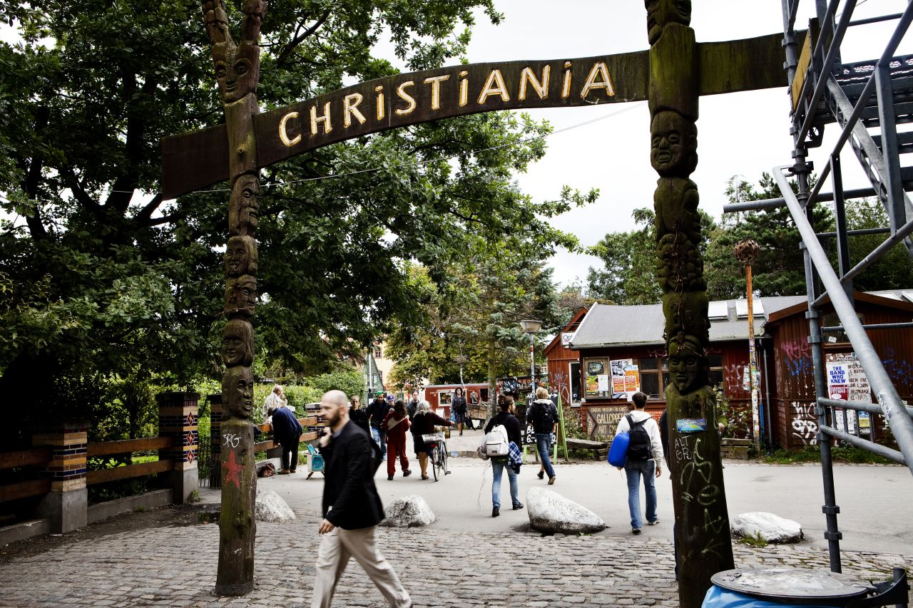 Copenhagen's "free town," Christiania, is a hippie enclave in the heart of the city.