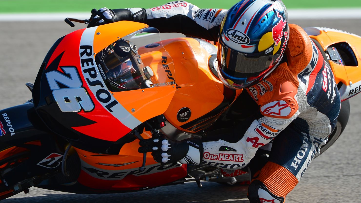 Spain's Dani Pedrosa was fastest in Saturday's qualifying session for the San Marino MotoGP
