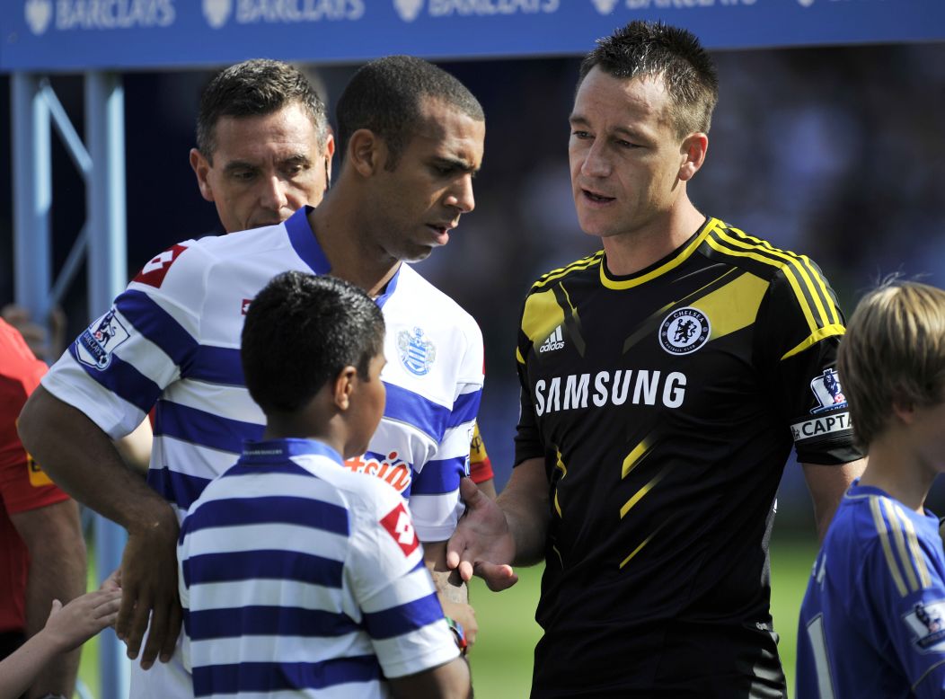 But the English Football Association then investigated the case, and using the test of "on the balance of probabilities", came to the conclusion that Terry's defence against claims he racially abused Ferdinand was "improbable, implausible, contrived". In September, Ferdinand declined Terry's offer of a handshake when QPR met Chelsea at Loftus Road as the feud between the two players rumbled on.