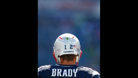 Quarterback Tom Brady of the New England Patriots practices before Sunday's game against the Arizona Cardinals.