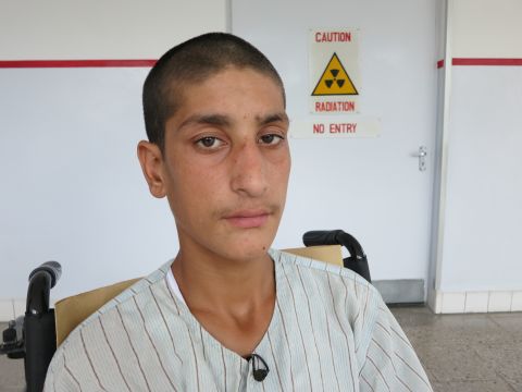Naweed said he was collecting water when the bomb went off, and the force of the explosion sent him flying ten meters.
