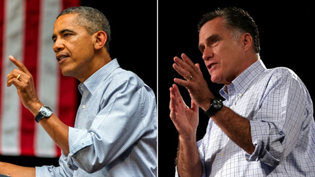 Barack Obama and Mitt Romney will face off three times in person ahead of the 2012 U.S. presidential election on November 6. 