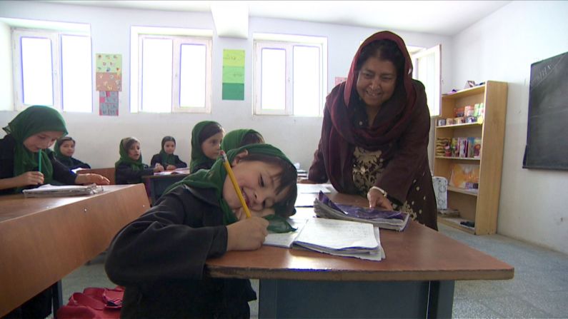 Razia Jan is fighting to educate girls in rural Afghanistan, where terrorists <a href="index.php?page=&url=http%3A%2F%2Fwww.cnn.com%2F2012%2F08%2F02%2Fworld%2Fmeast%2Fcnnheroes-jan-afghan-school%2Findex.html">will stop at nothing</a> to keep them from learning. She and her team at the Zabuli Education Center are providing a free education to about 350 girls, many of whom wouldn't normally have access to school. "This honor is a God-given gift that will make it possible for me to continue to give a ray of hope to these girls," Jan said. "My goal is to break the cycle of violence." <a href="index.php?page=&url=http%3A%2F%2Fwww.cnn.com%2F2012%2F11%2F26%2Fasia%2Fgallery%2Fheroes-jan%2Findex.html" target="_blank">See more photos of Razia Jan</a>